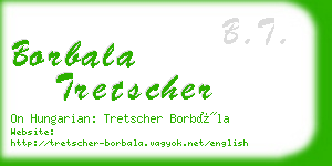 borbala tretscher business card